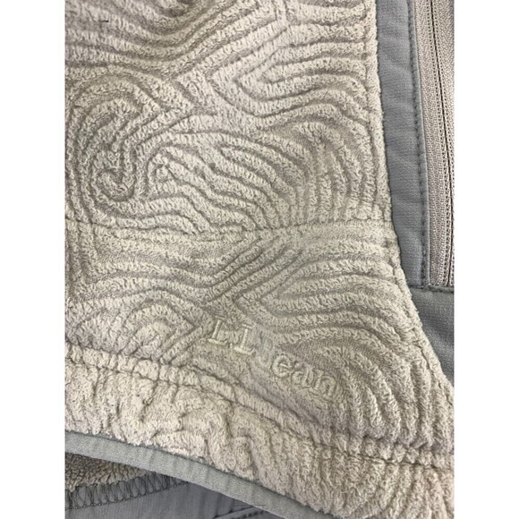 BOGO LL Bean Textured Fleece Full Zip Jacket Floral Embroiderd Women Petite Smal - Picture 4 of 15